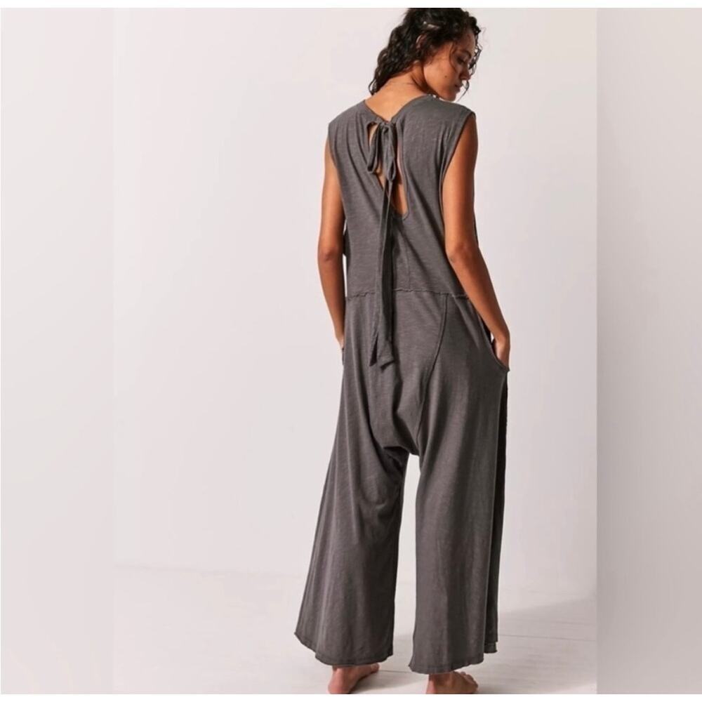 Intimately Free People Women's Sz S Boho Homebody Romper Jumpsuit Vintage Gray - Picture 2 of 13